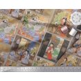 thumbnail image 3 of Soimoi Velvet Fabric Flower Vase,Cat & Girl Patchwork Decor Fabric Printed Yard 58 Inch Wide, 3 of 3
