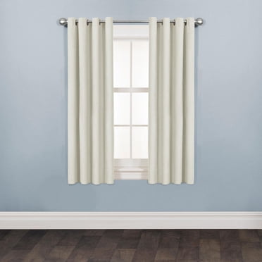 Mainstays Faux Suede Drapery Grommet Window Curtains Panel