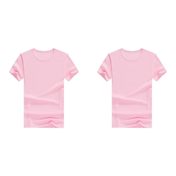 (2-Pack) 2025 T Shirts Short Boys Undershirts Size 8 Sleeve Plain Top Tee Boys Thermal Shirts Boy & UniTops for Boys Toddler Children Crew