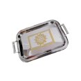 thumbnail image 2 of pitrice Nordic Vanity Platter Breakfast Tray for Eating Storing Table Living Room Argent S, 2 of 9