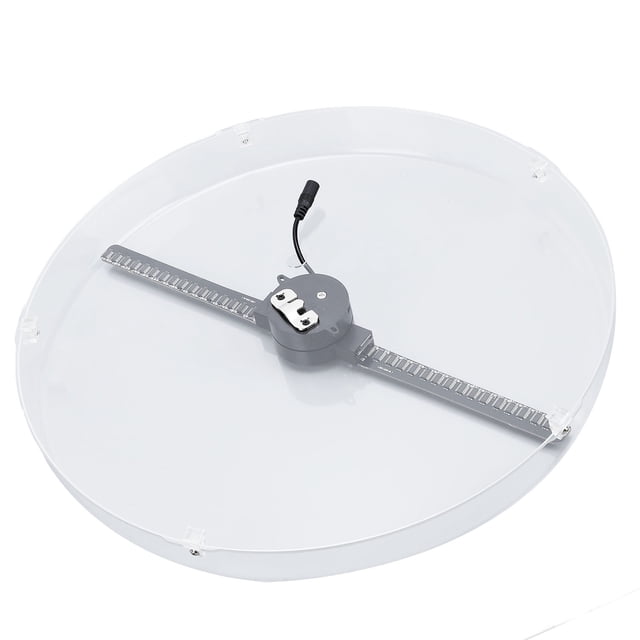 3D Holographic Fan Display, Portable Versatile 256 LED Quiet Hologram Advertising Fan, Wall Mountable for Home Office Store,MP4 AVI JPG MPEG Compatible, for IOS