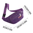 thumbnail image 3 of TopLLC Sac Banane de Sport en Toile pour Homme, Mode Décontractée, Grande Capacité de Rangement, 3 of 3