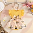 thumbnail image 2 of Akiihool Cache-Couches pour Nouveau-Nés Bébés-Filles à Manches Courtes à Agencer (Jaune, 6-9 Mois), 2 of 4
