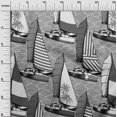 thumbnail image 3 of oneOone Tissu Gris en Polyester Spandex Nautique pour Couture et Projets d'Artisanat, Imprimés de Tissu au Mètre, 56 Pouces de Large, 3 of 5