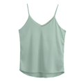 thumbnail image 3 of Women's Silk Satin Tank Tops V Neck for Summer and Work, 3 of 3