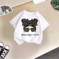 thumbnail image 5 of FhsagQ The 7th Of July Fille Enfant Mignonne Graphique Col Rond Manches Courtes Tee Été Décontracté T-Shirt Petite Fille The 7th Of July T-Shirts Taille 5/6 Printemps Pâques Blanc 9-10 Ans, 5 of 5