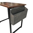 thumbnail image 2 of Bureau Compact pour Bureau à Domicile - Style Moderne avec Sac de Rangement Latéral - YD2009-T - Brun, 2 of 3