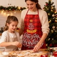 thumbnail image 1 of Todaioua Christmas Printed Apron for Adults with Adjustable Neck & Waist Straps - Waterproof Stain-Resistant Polyester Kitchen Pinafore for Holiday Cooking, Baking Parties, and Festive Home Decor​, 1 of 7