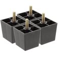 thumbnail image 1 of 4pcs Furniture Replacement Legs Square Cabinet Heightened Legs Couch Feet Sofa Feet, 1 of 9