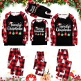 thumbnail image 1 of Pyjamas de Noël Assortis pour Famille Noël 2024 Famille Imprimé de Noël Chandail à Manches Longues Décontracté Col Rond Chandail à Capuchon pour Femmes Pyjamas de Noël pour Femmes Blanc Maman Taille:S, 1 of 3