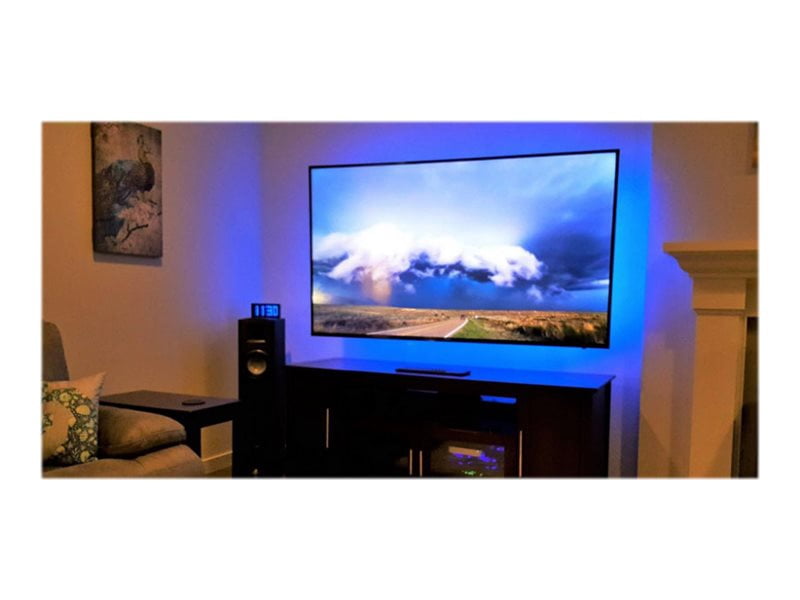 BASON LIGHTING TV LED Backlight, 14.76ft USB Led Lights Strip for 60-70 TV/Monitor Backlight, LED TV Lights with Remote, 4096 DIY Colors TV Bias Lighting for HDTV, PC,Updated. 60-70inch(14