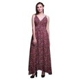 thumbnail image 1 of Bimba Robe de Plage Bohème Longue Sans Manches à Bretelles Imprimée Florale pour Femme - Petit, 1 of 6