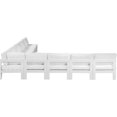 thumbnail image 4 of Meridian Furniture Nizuc Sectionnel Modulaire de Patio Extérieur Blanc, 4 of 9