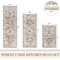 thumbnail image 2 of Farmhouse Kitchen Rugs Sets of Kitchen Runner Rugs Non Slip Washable Boho Kitchen Mats for Floor Indoor Door Mat Entrance Laundry Room Rug Vintage Kitchen Floor Mat Carpet Runner, 2 of 7