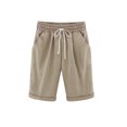 thumbnail image 1 of Innerwin Short Taille Haute Mini Pantalon pour Femmes Plage Ourlet Élastique Roulé Shorts Kaki 4TG, 1 of 2