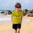 thumbnail image 4 of Cute Short Sleeve Tops for Girls Solid Color Print Casual T Shirt 3 10 Years, 4 of 7