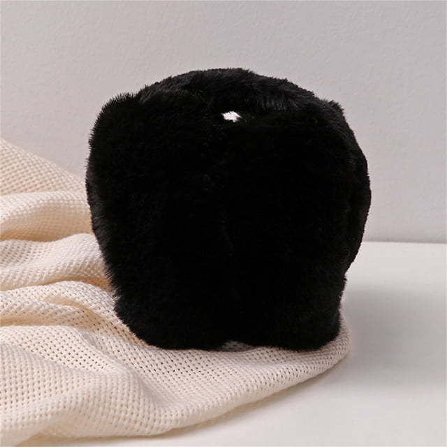 Unisex Warm Faux Furry Winter Outdoor EarMuffs Foldable Ear Warmer