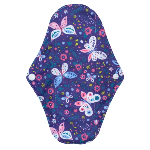 Serviettes Menstruelles Réutilisables Femmes Portables Lavables en Tissu au Charbon de Bambou