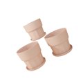 thumbnail image 2 of Dalazy 3 Pieces Roots Control Plant Flower Pot Nordic Style Gallon Succulent Flowerpot Garden Plastic Planter Bedroom Pink/M, 2 of 6