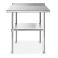 thumbnail image 4 of GRIDMANN Stainless Steel Kitchen Prep Table 36 x 24 Inches with Backsplash & Under Shelf, NSF Commercial Work Table for Restaurant and Home, 4 of 4