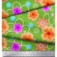 thumbnail image 3 of Soimoi Moss Georgette Fabric Artistic Floral Print Sewing Fabric Yard 42 Inch Wide, 3 of 3