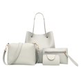 thumbnail image 1 of POINTERTECK 4Pcs Women Pattern Leather Handbag+Crossbody Bag+Messenger Bag+Card Package, 1 of 6