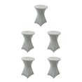 thumbnail image 1 of ZheElen Easy Care Stretch Round Tablecloth Versatile And Environmentally Friendly silver 5Set, 1 of 6