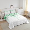 thumbnail image 3 of Erosebridal Botanical Leaves Bedding Queen Comforter Set, Flower Plant Down Comforter, Leaf Print Decor, Ultra Soft 3 Pieces, 3 of 8