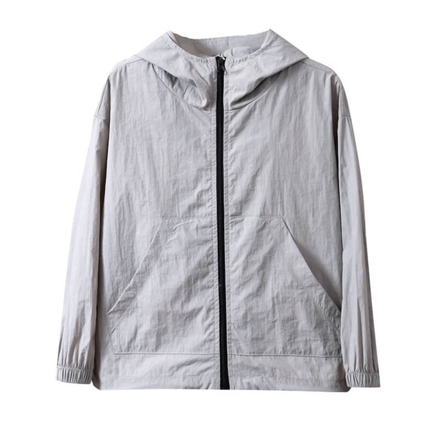 PMVFHDE Manteau Décontracté pour Garçons Coupe-Vent Léger Manteau Mode pour le Quotidien et les Activités de Plein Air