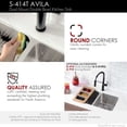 thumbnail image 4 of Stylish Dual-Mount 29" Double-Bowl Stainless Steel Kitchen Sink S-414T, 4 of 12