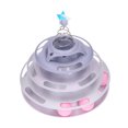 thumbnail image 1 of Cat Toy Roller Kitten Toys,4  Turntable Kitty Toys Roller Boredom Interesting Interactive Cat Toy Physical Exercise Puzzle Kitten Toy With Spring Star For Kitten Supplies, 1 of 8