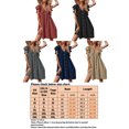 thumbnail image 2 of Bellella Robe Mini pour Femmes, Volants, Robes Courtes, Col en V, Robe d'Été, Décontractée, Manches, Femme, Rose, M, 2 of 2