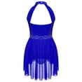 thumbnail image 4 of Runhomal Robe de Danse Ballet Sans Manches pour Filles Enfants, Robe de Patinage Artistique, Justaucorps de Gymnastique, Ballerine, Bleu 10, 4 of 6