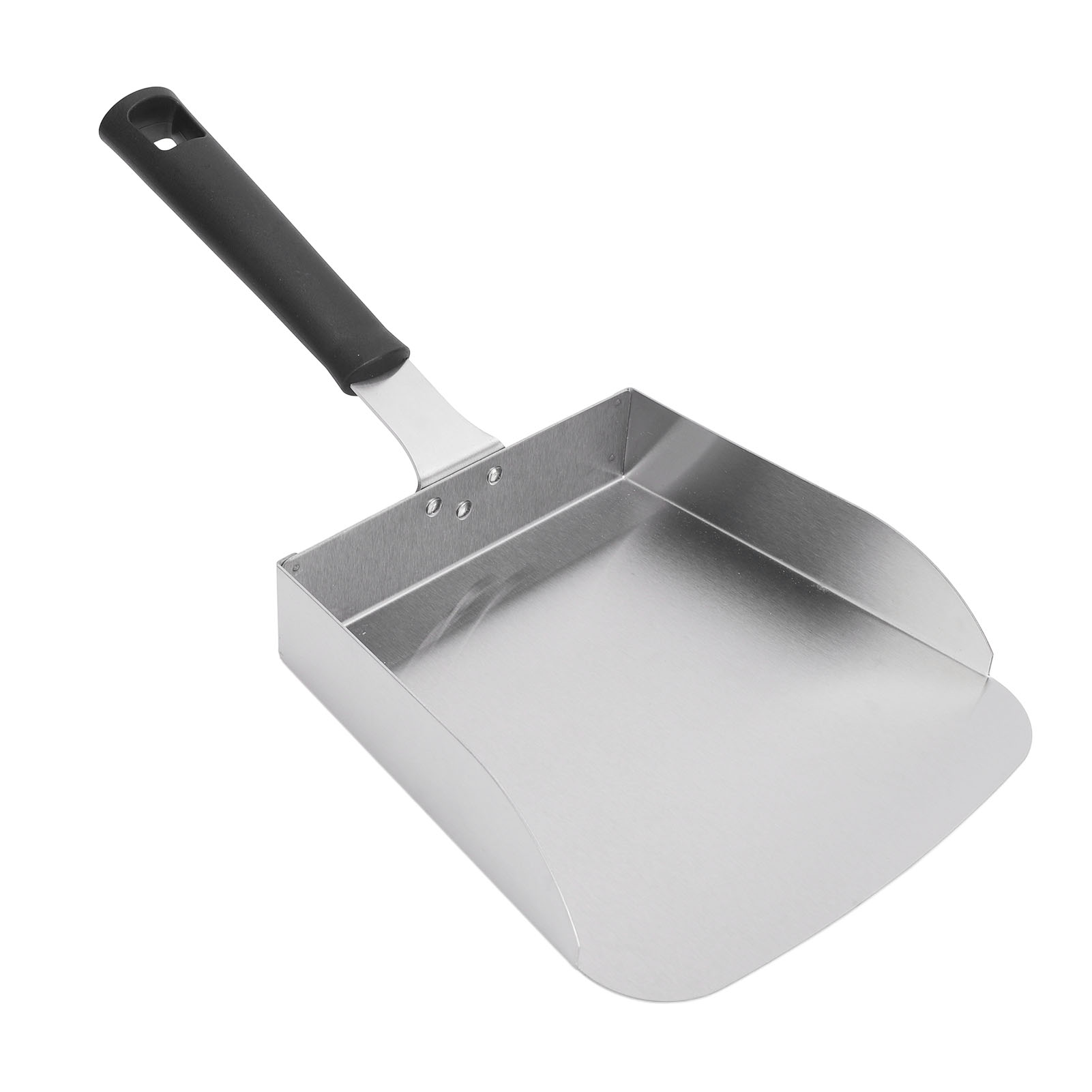 Déplaceur Alimentaire en Acier Inoxydable, Déplaceur Alimentaire pour Plaque de Cuisson Antirouille Grand avec Poignée pour Sauté