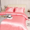 thumbnail image 2 of Unique Bargains Satin Duvet Cover Set 3 Piece and Pillow Sham Set, 2 of 8
