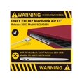 thumbnail image 3 of Compatible avec MacBook Air 13,6 Pouces Case 2022 Model A2681 M2 Chip with Liquid Retina Display Touch ID, Étui de Protection pour Portable avec Housse de Clavier, 3 of 7
