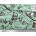 thumbnail image 2 of Soimoi Tissu Crêpe polyester Rouleau, Imprimé Pain de Blé & Sandwich 1 Yard 52 Pouces de Large, 2 of 3
