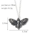 thumbnail image 3 of YOPTOP Skull Gothic Butterfly Pendant Necklace Rock Emo Goth Silver Color Chain Necklace,xl1, 3 of 6