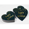 thumbnail image 4 of Inkdotpot 50 Pack Real Gold Foil Paper Tag Happy Holiday Favor Hang Tag, 4 of 6