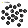 thumbnail image 3 of Unique Bargains Perles de Pêche Rondes en Plastique 12 mm Outil d'Attirail Noir 200 Pcs, 3 of 5