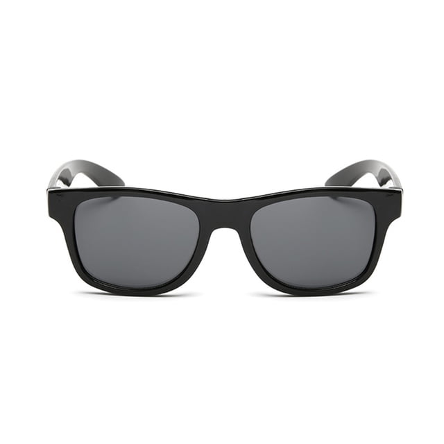 Fashion Night Driving Glasses Anti-Glare Vision Driver Safety Sunglasses Goggles with a black plastic frame and grey lenses. These lightweight, durable glasses reduce headlight glare and improve visibility for safer night driving. Ideal for activities like cycling, hiking, and traveling.