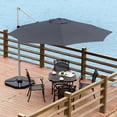 thumbnail image 4 of Costway Parasol Déporté de Patio 11 Pieds Rotation 360° Inclinaison en Aluminium Gris, 4 of 10