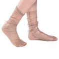 thumbnail image 2 of Spring And Summer Simple Adult Socks Breathable Fashion Trend Broken Flower Pile Socks Simple Skin Color Printed Women's Socks, 2 of 3