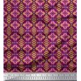 thumbnail image 1 of Soimoi Crepe Silk Fabric Aztec Geometric Fabric Prints by Yard 42 Inch Wide, 1 of 3