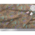 thumbnail image 2 of Soimoi Polyester Crepe Fabric Eye,Dot & Peacock Feather Print Fabric by The Yard 42 Inch Wide, 2 of 4