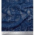 thumbnail image 1 of Soimoi Poly Georgette Fabric Floral & Paisley Print Fabric by The Yard 52 Inch Wide, 1 of 3