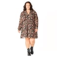 thumbnail image 4 of Devoted Women’s Plus size L/S smocked waist mini dress with button down front, 4 of 6