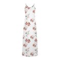 thumbnail image 5 of Pompotops Robes d'Été pour Femmes Décontractées Boho Imprimées à Bretelles Anneau Plage Longue Robe Maxi avec Poches, 5 of 5