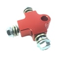 thumbnail image 1 of HILABEE Brake Oil Hose Pipe Three Way Connector Front Double Disc Conversion Kit Red, 1 of 9