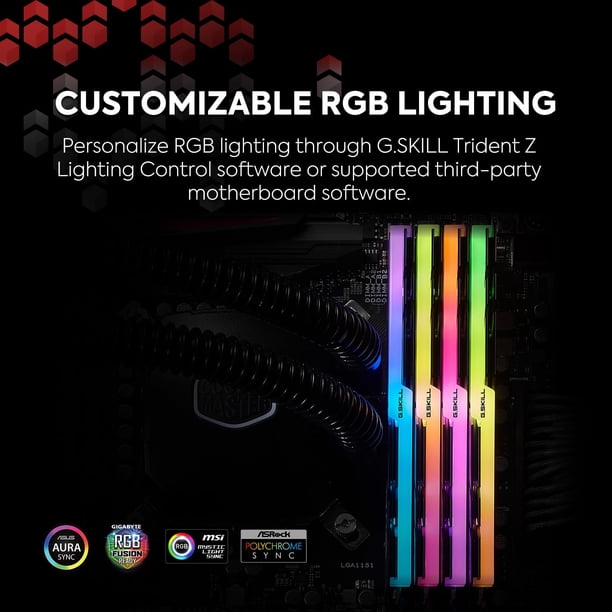 RAM G.Skill Trident Z RGB Series 32GB (2x16GB) DDR4 3200MHz
